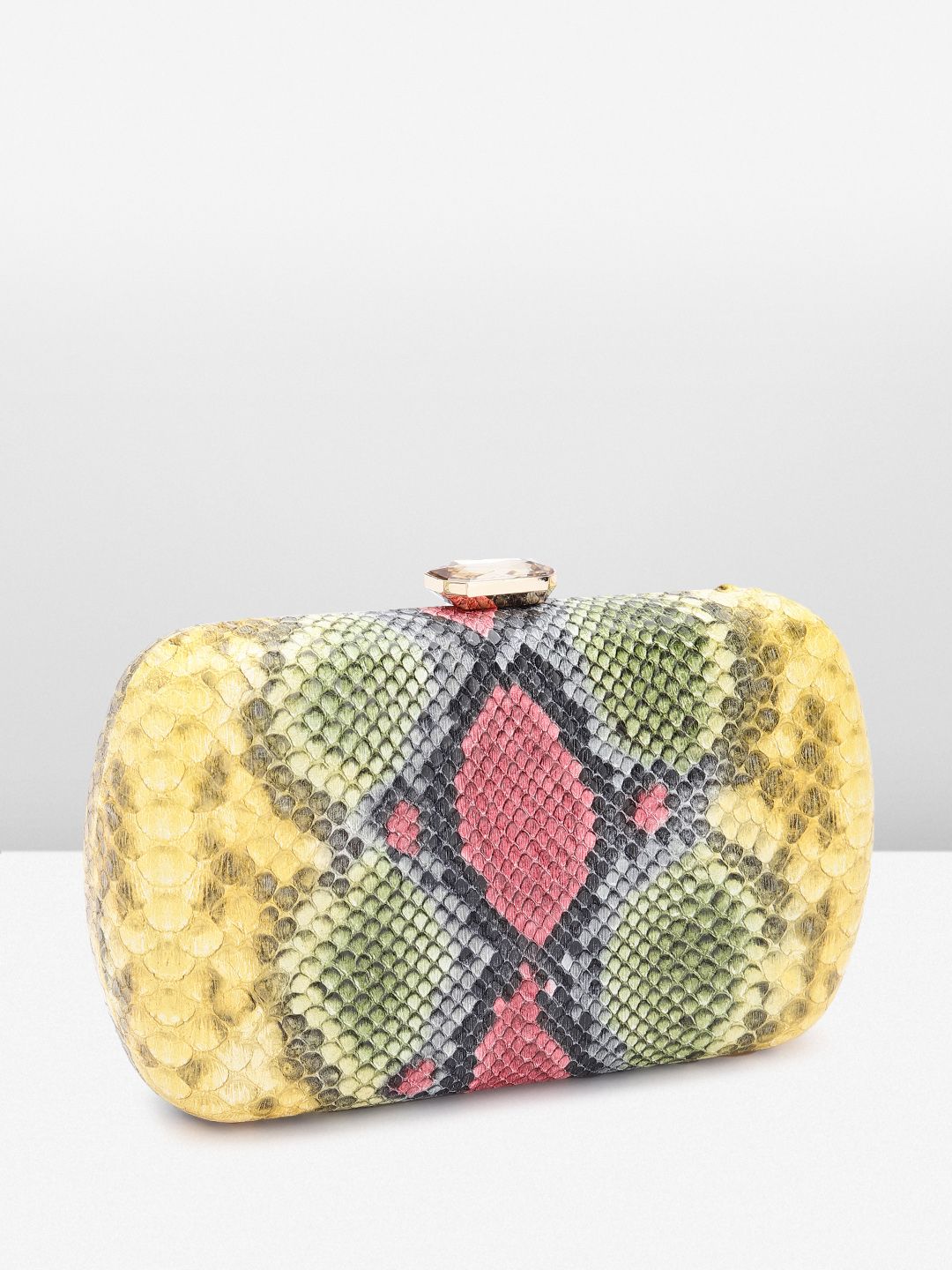 Lino Perros Women Abstract Printed Box Clutch