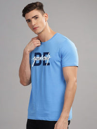 ADRO Men Typography Printed Applique T-shirt