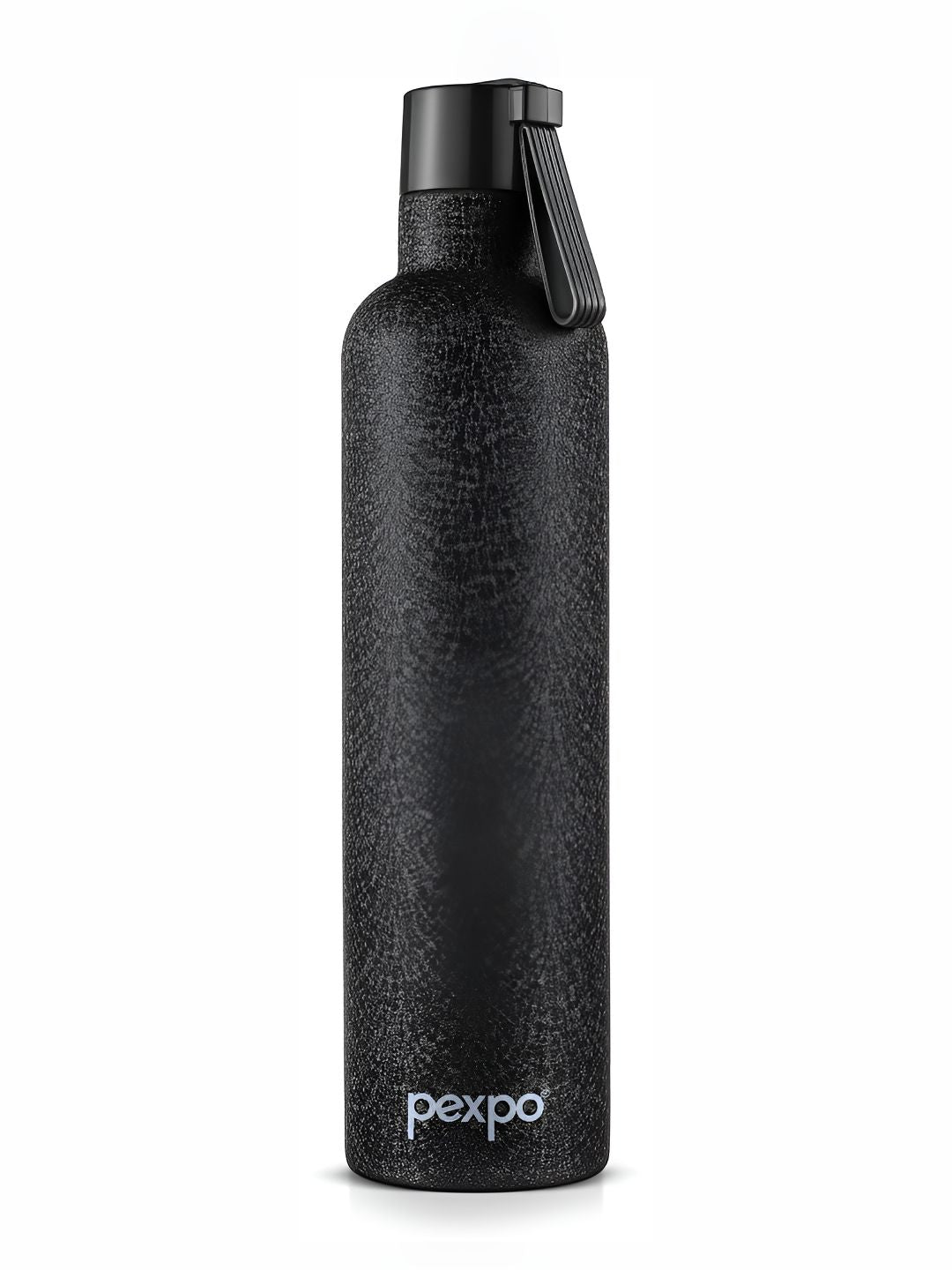 Pexpo Oslo Black ISI Certified Thermosteel Hot and Cold flask Insulated Water Bottle1000ml