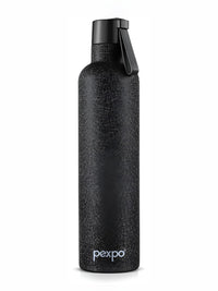 Pexpo Oslo Black ISI Certified Thermosteel Hot and Cold flask Insulated Water Bottle1000ml
