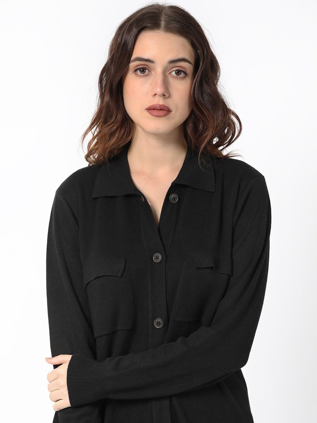 RAREISM Regular Fit Spread Collar Casual Shirt