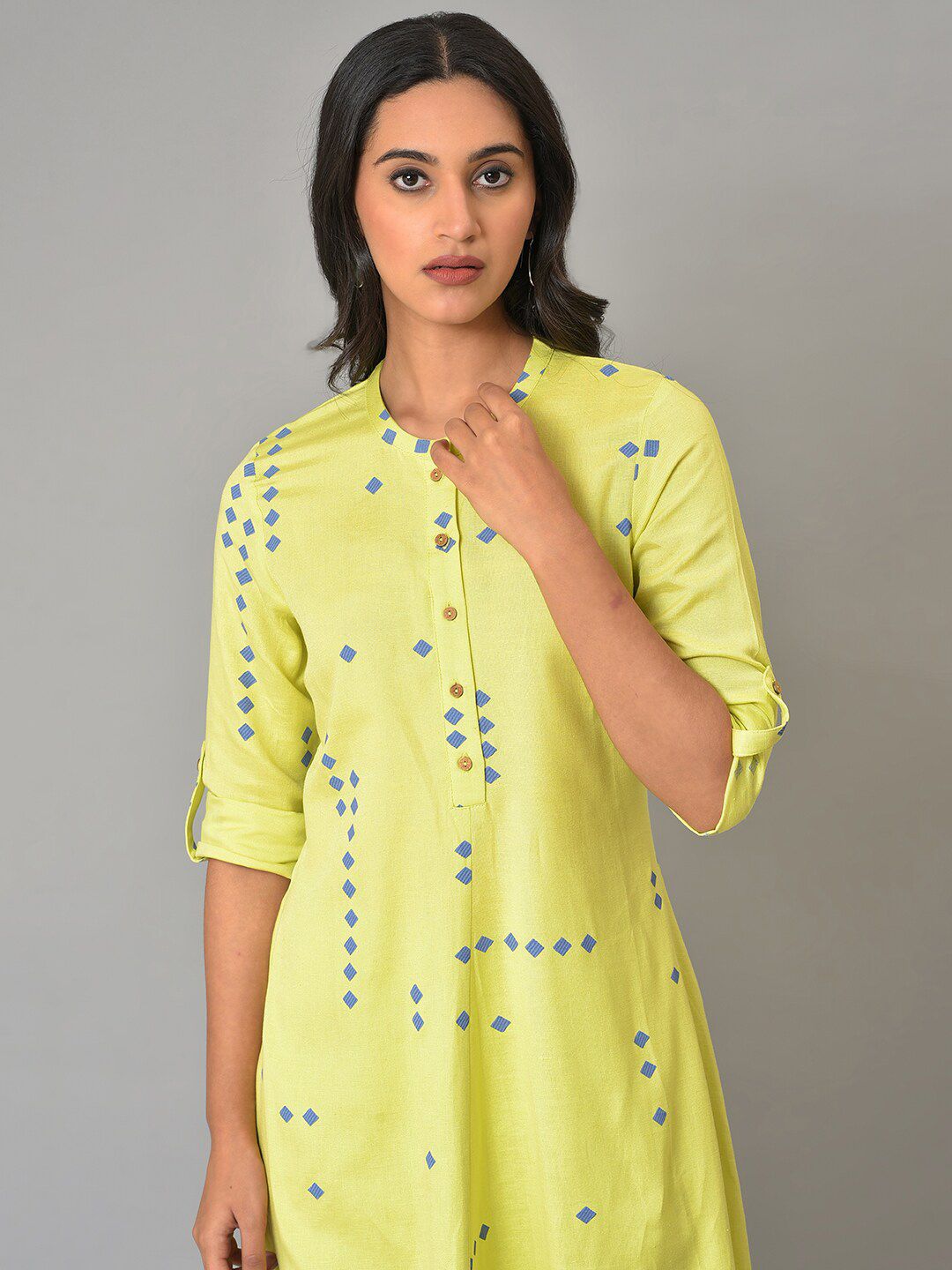 W Women Geometric Printed Kurta