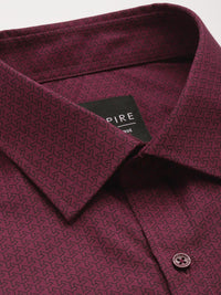 Park Avenue Slim Fit Geometric Printed Formal Shirt