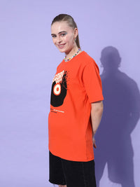Difference of Opinion Pure Cotton Printed Oversized T-shirt