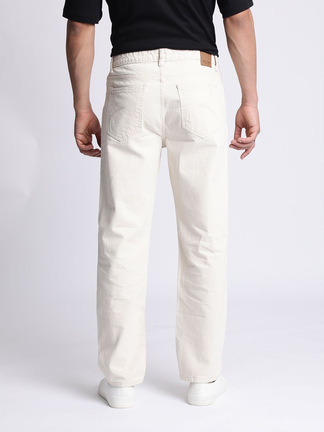 Bene Kleed Pure Cotton Mid-Rise Relaxed Fit Denim Jeans