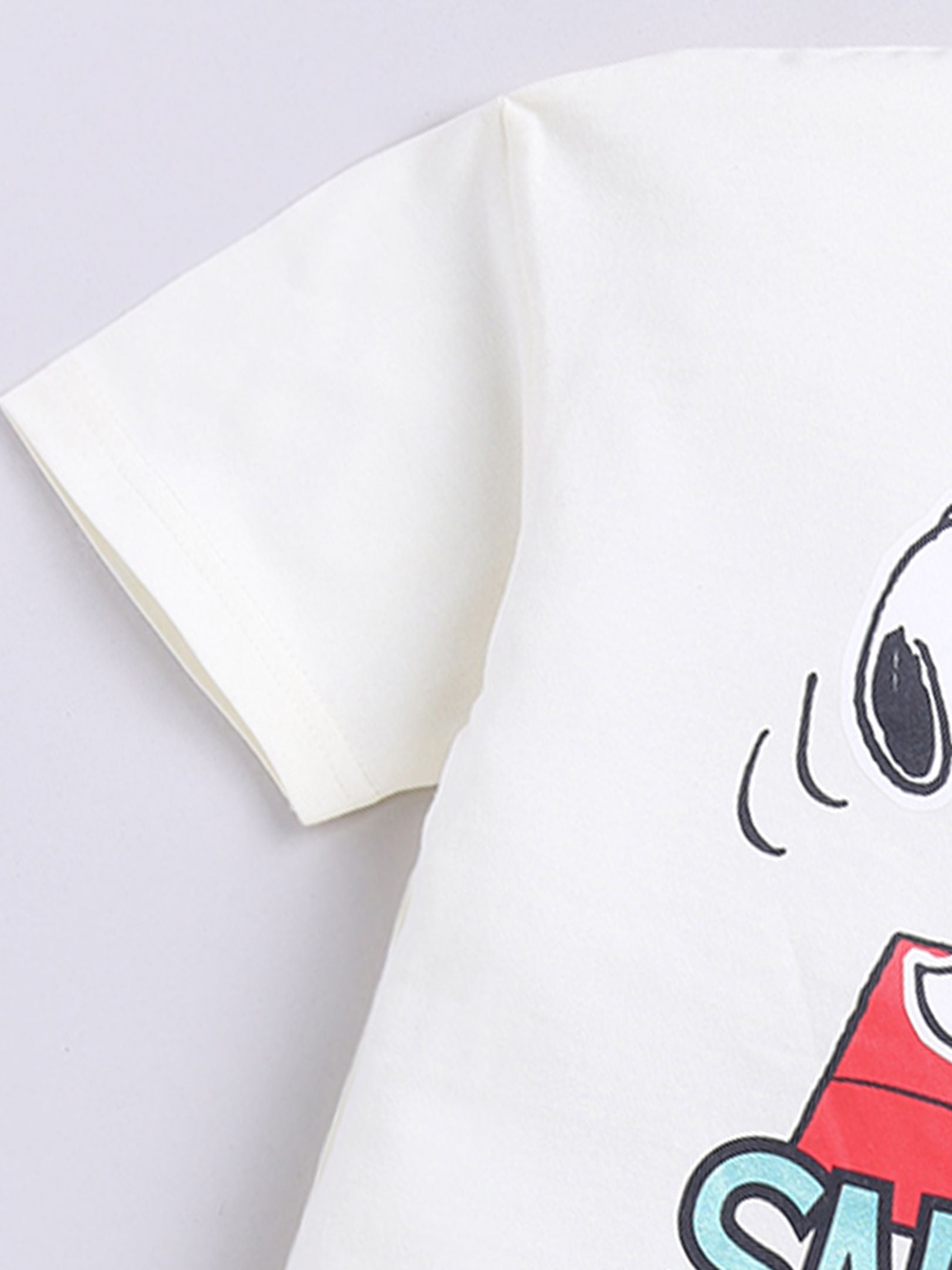 Happy Faces Boys Snoopy Print Pure Cotton T-shirt