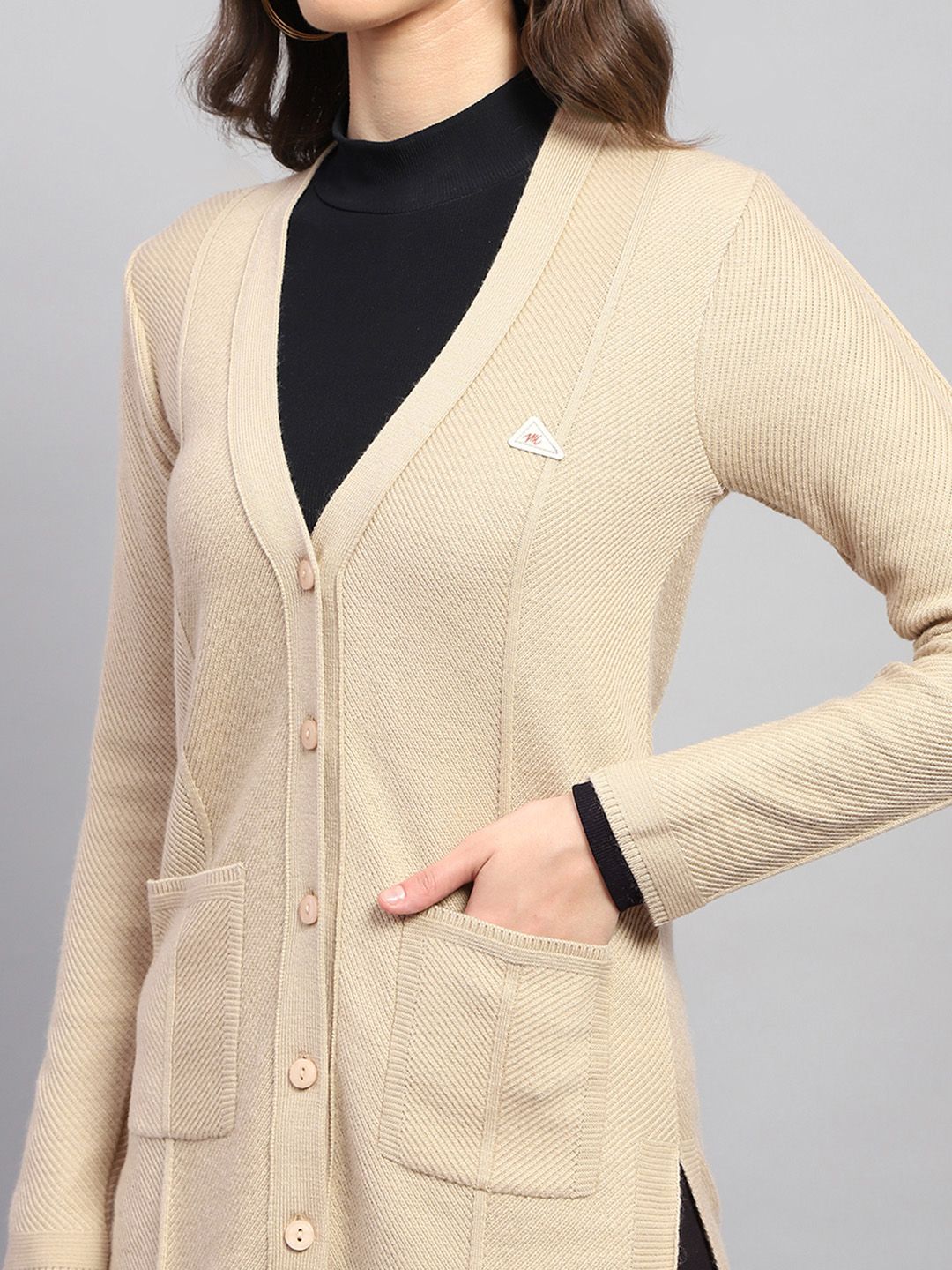 Monte Carlo Self-Striped Longline Cardigan