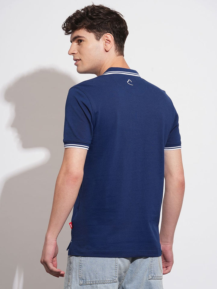 Being Human Polo Collar Pure Cotton T-shirt