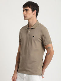 THE BEAR HOUSE Polo Collar Slim Fit Pure Cotton T-shirt