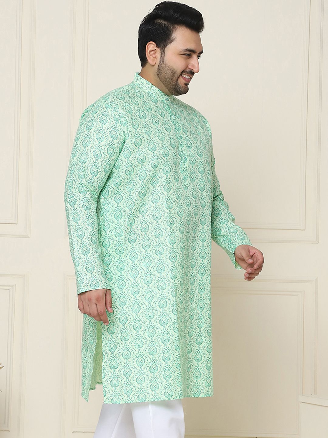 SOJANYA PLUS Men Plus Size Ethnic Motifs Printed Kurta