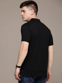 T-Shirt Kapas Kolar Polo Polo Connection Perancis dicetak