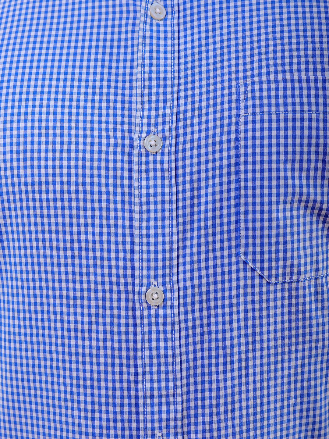 The Indian Garage Co. X Luxe Men Slim Fit Micro Checks  Formal Shirt
