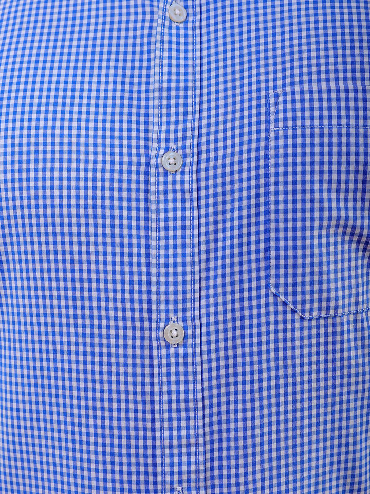 The Indian Garage Co. X Luxe Men Slim Fit Micro Checks  Formal Shirt