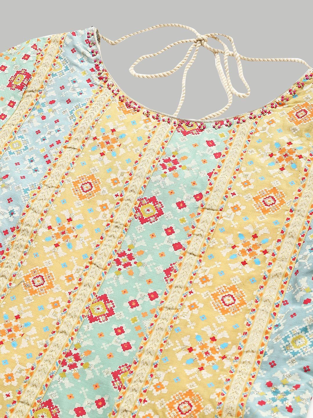 W Ethnic Motifs Printed Pure Cotton A Line Kurta