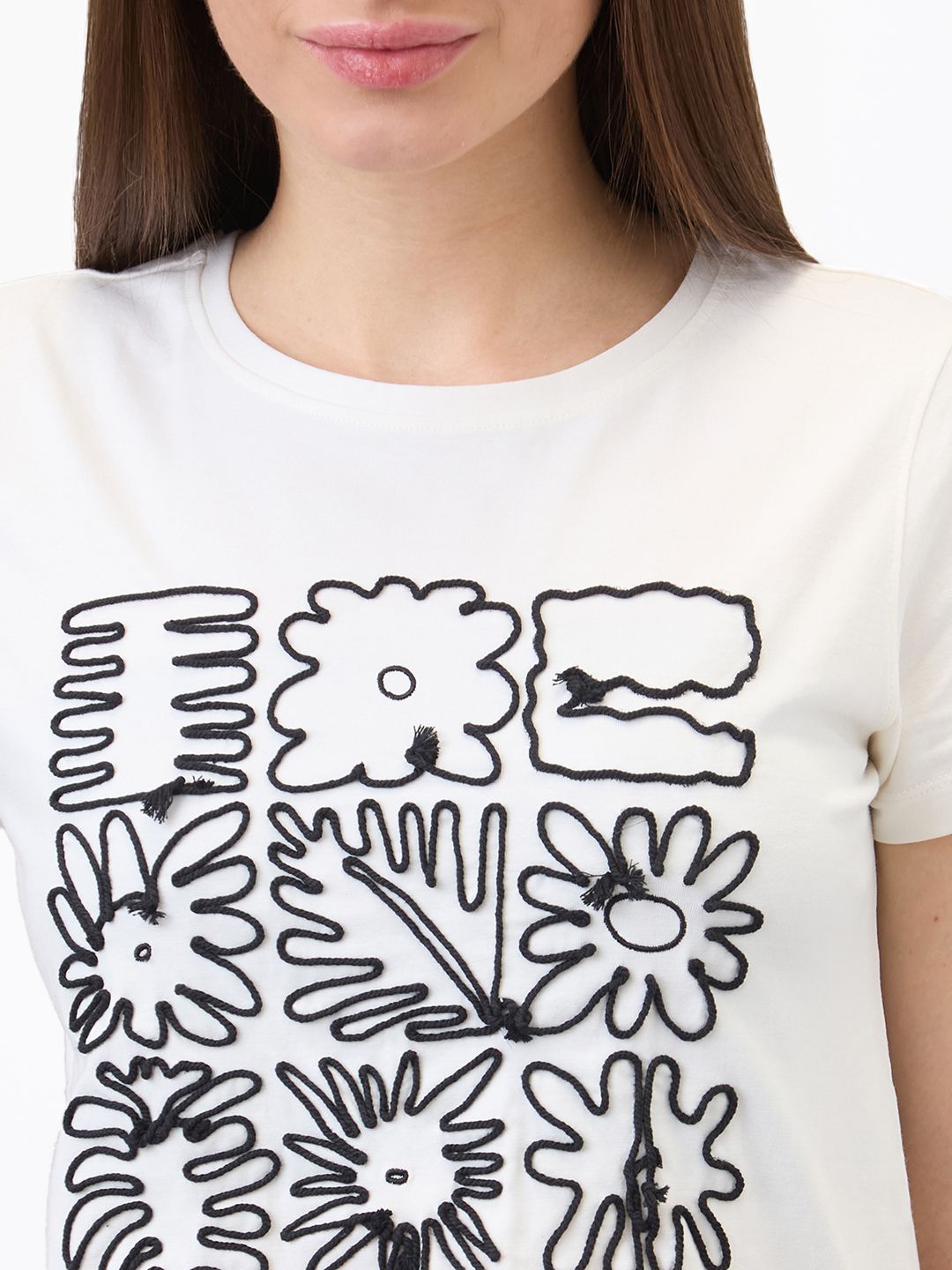 SPYKAR Women Regular Fit Floral Printed Round Neck Cotton T-shirt