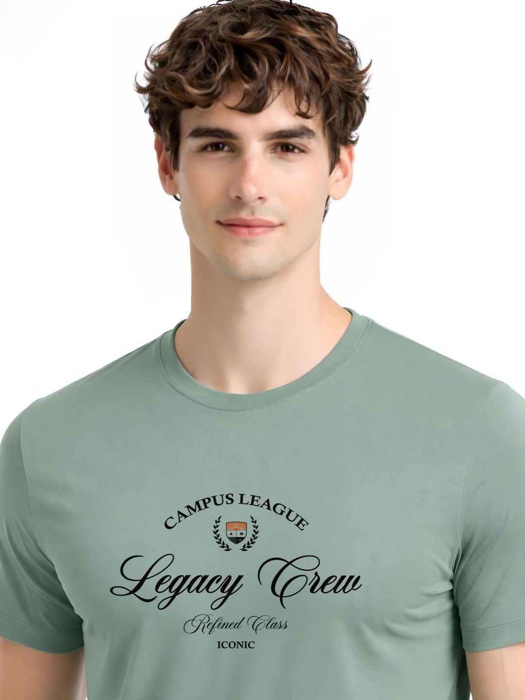 ADRO Men Brand Logo Printed T-shirt