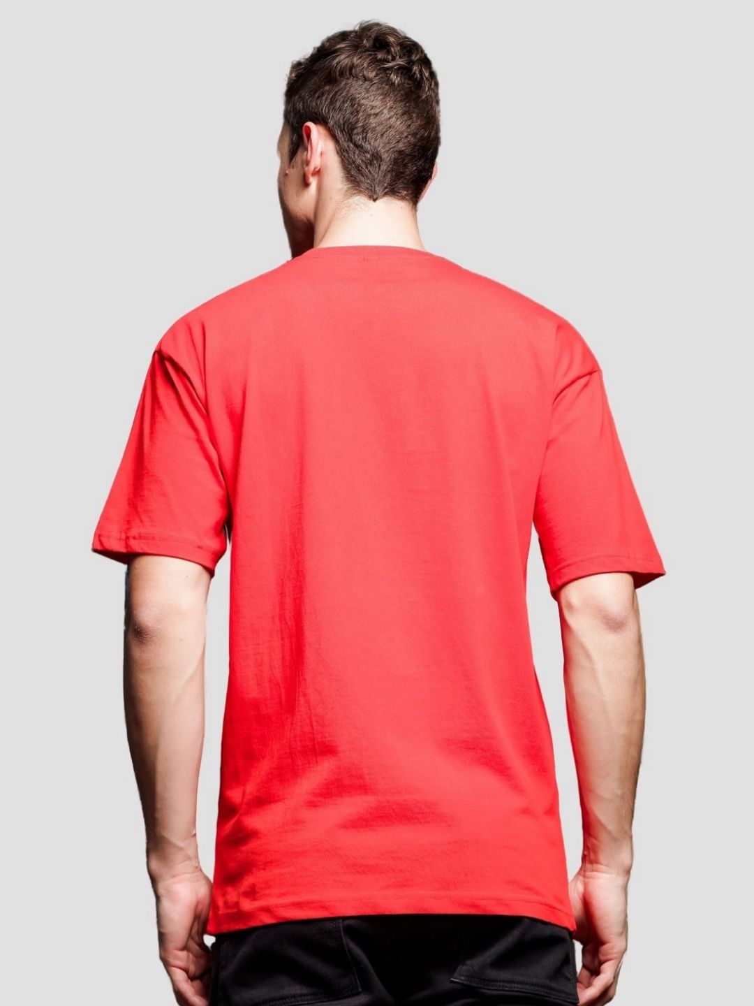 ADRO Men Graphic Printed Round Neck Cotton Oversized T-Shirt