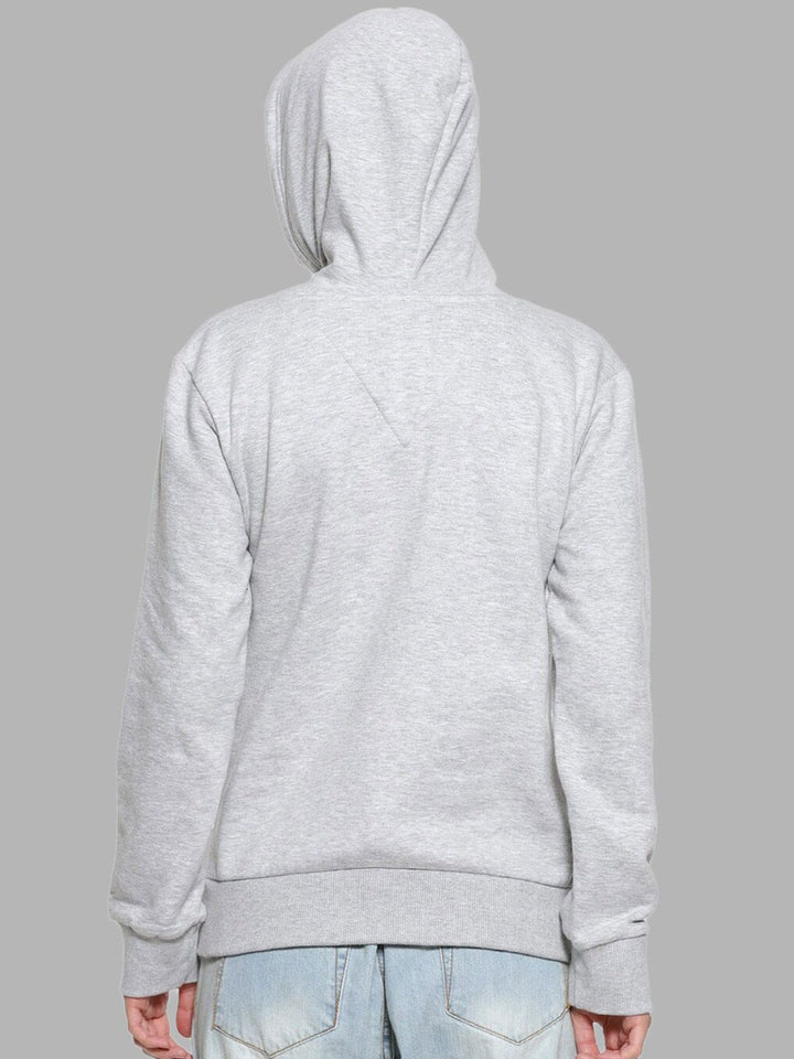Campus Sutra Women Grey Hooded Sweatshirt
