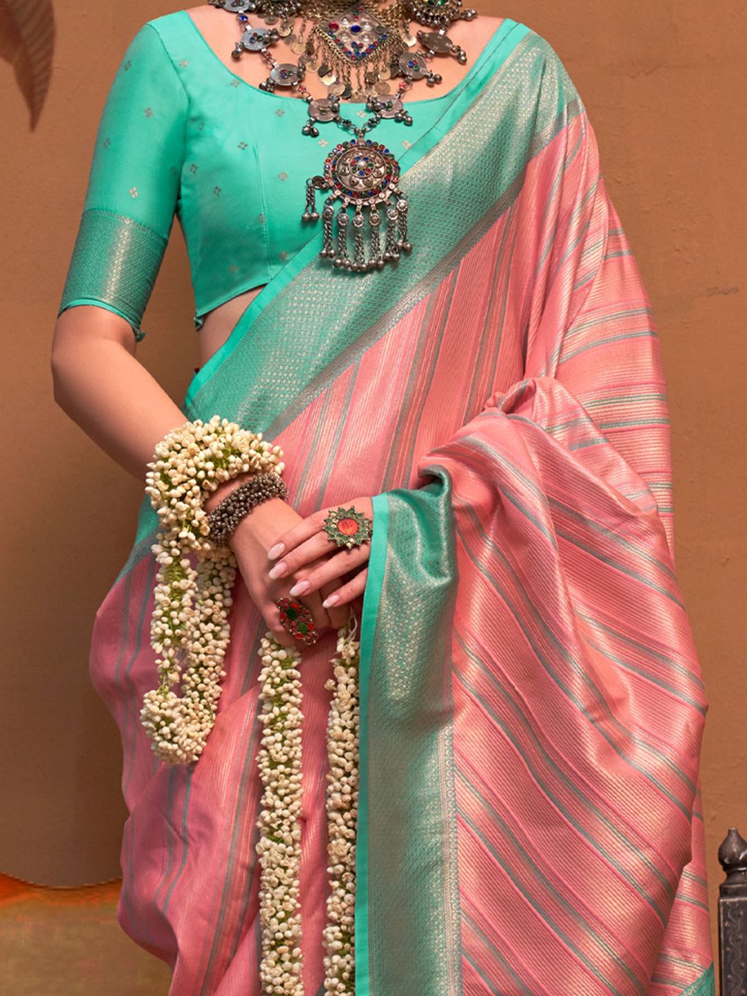 Saree mall Woven Design Zari Banarasi Sarees