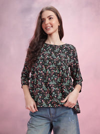 DressBerry Floral Print Empire Top