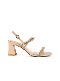 Lino Perros Women Embellished Open Toe Block Sandals