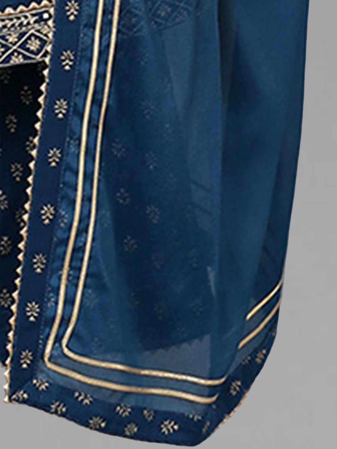 KALINI Floral Embroidered Sequinned Anarkali Kurta with Palazzos & Dupatta