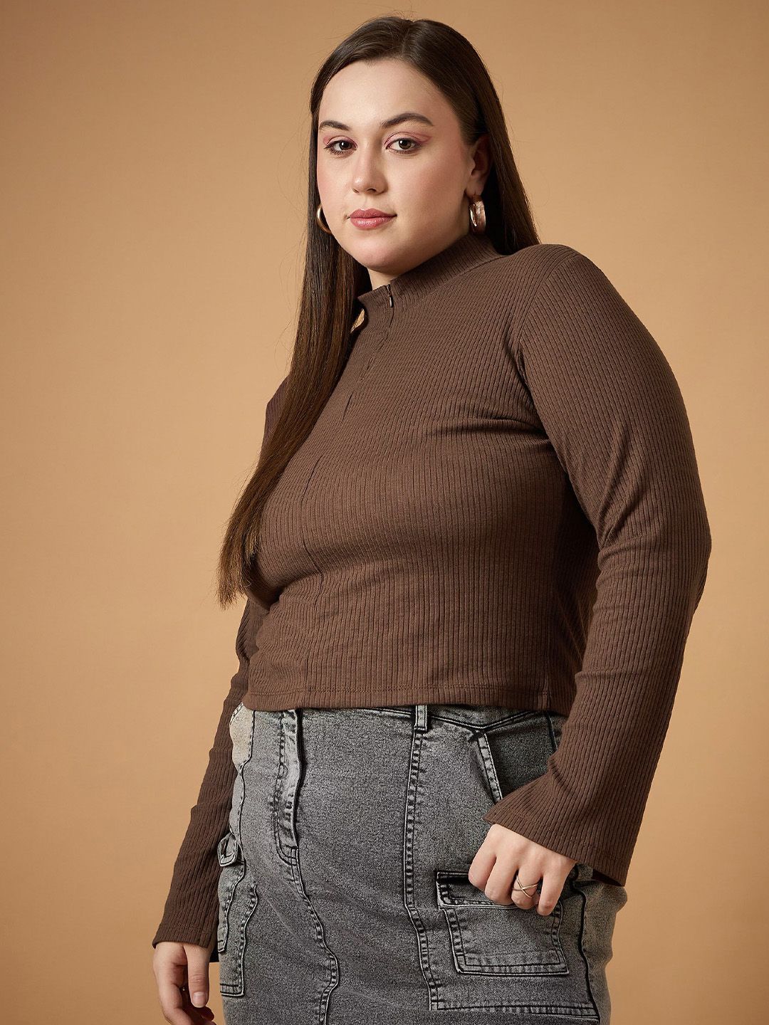 SASSAFRAS Curve Slit Sleeve Top