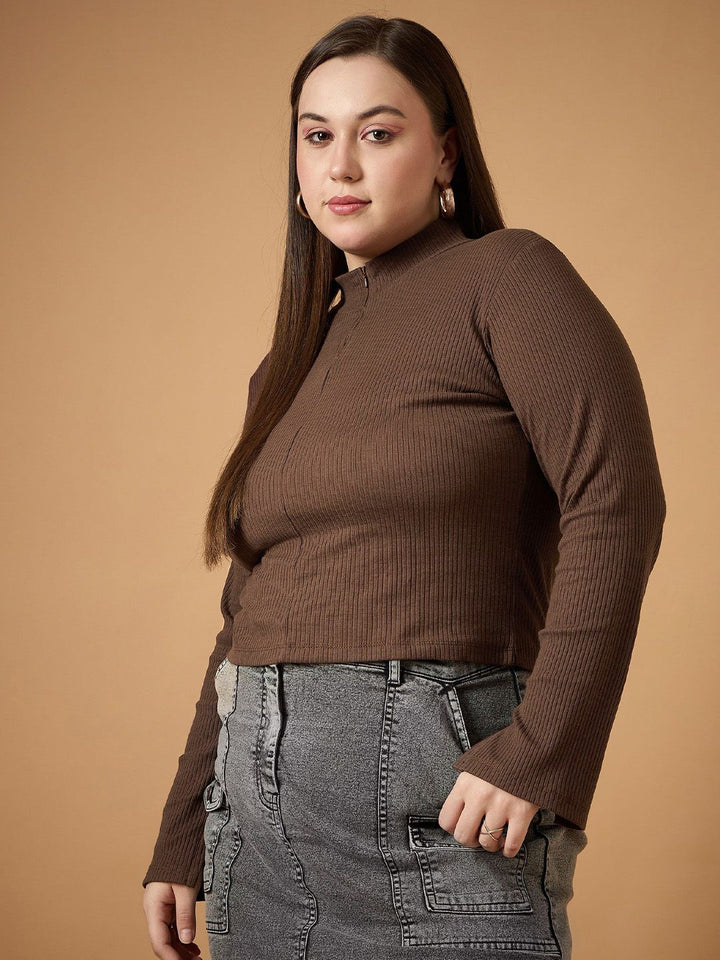 SASSAFRAS Curve Slit Sleeve Top