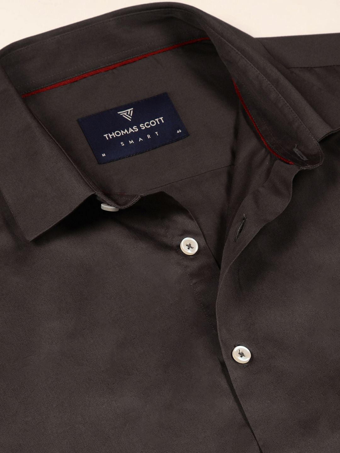 Thomas Scott Men Cotton Premium Slim Fit Opaque Formal Shirt