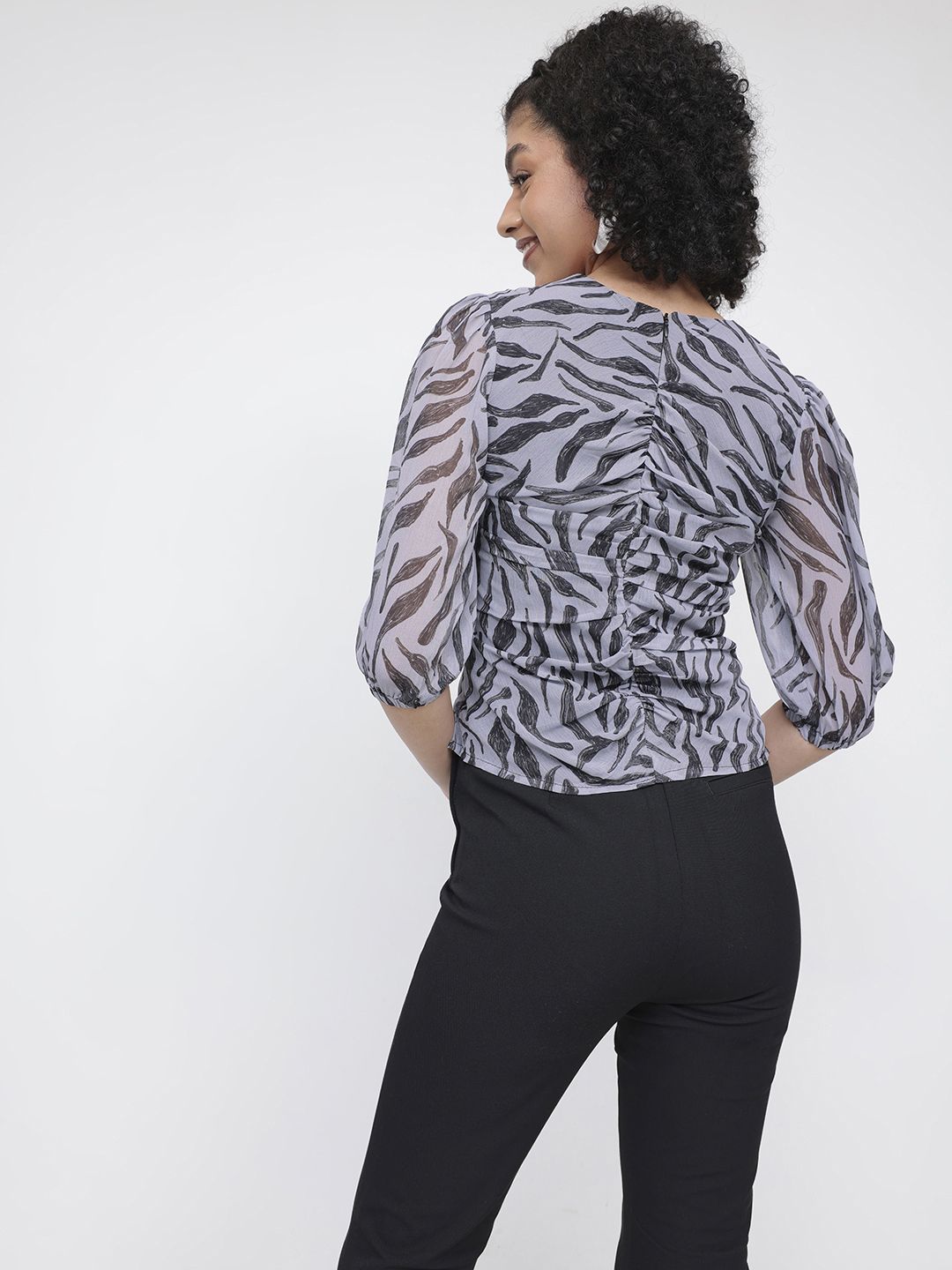 DressBerry Yin & Yang Ruched Ready Top