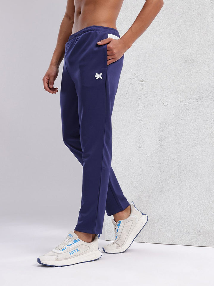 HRX by Hrithik Roshan Men Typography Detail Paneled Rapid-Dry Running Track Pants