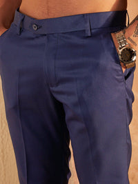 DENNISON Men Smart Tapered Fit Easy Wash Trousers