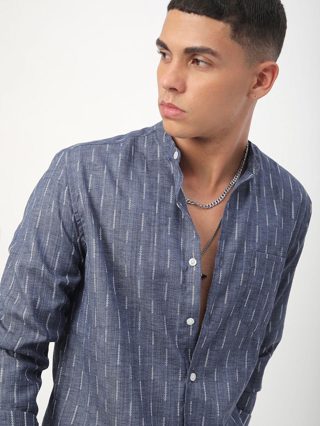 VASTRADO Men Classic Slim Fit Opaque Casual Shirt