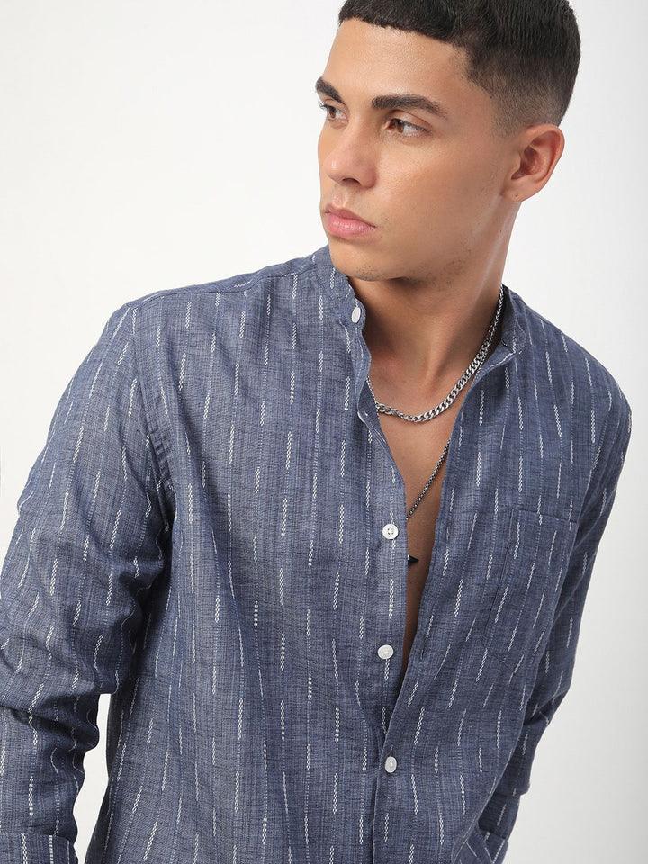 VASTRADO Men Classic Slim Fit Opaque Casual Shirt