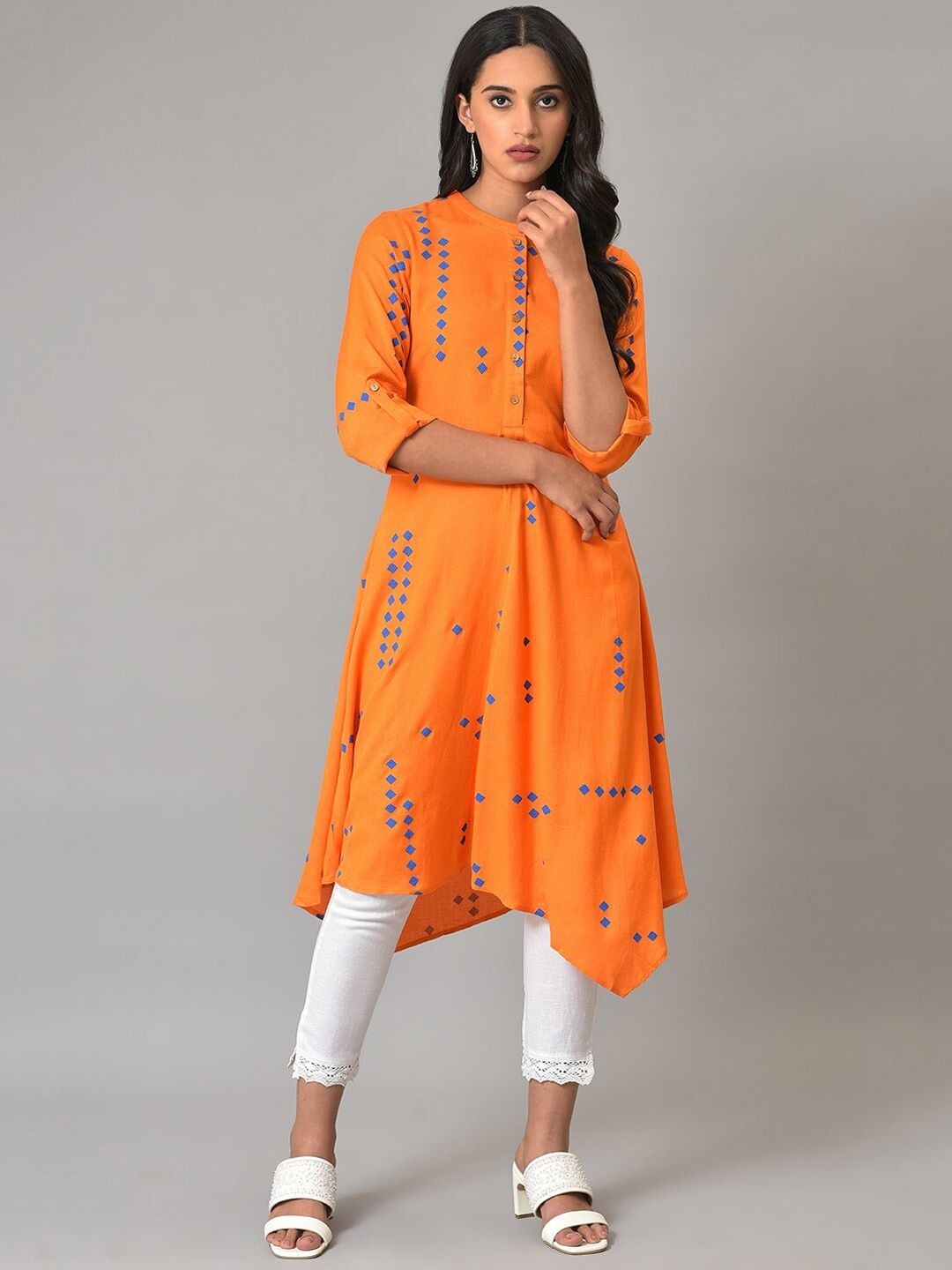 W Women Geometric Printed Kurta