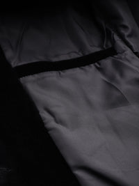 Semua Mengenai Anda Velvet Finish Stand Collar Longline Overcoat