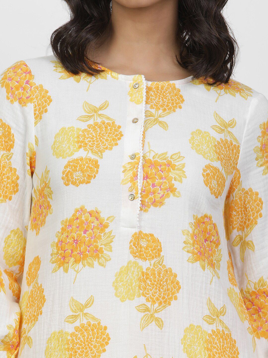 W Floral Print Cotton Pure Cotton A-Line Co-Ords