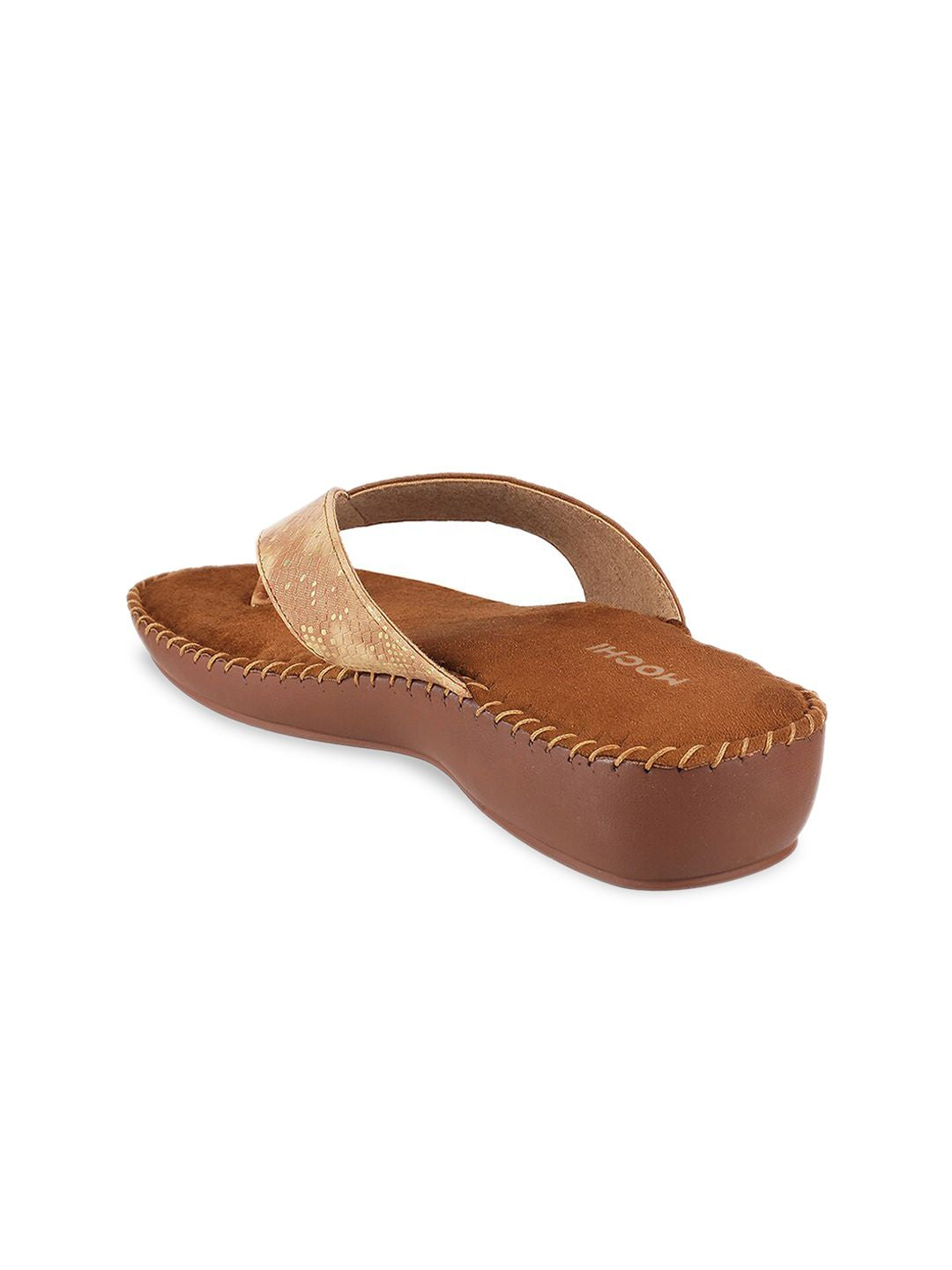 Mochi Gold-Toned Embellished Comfort Heels