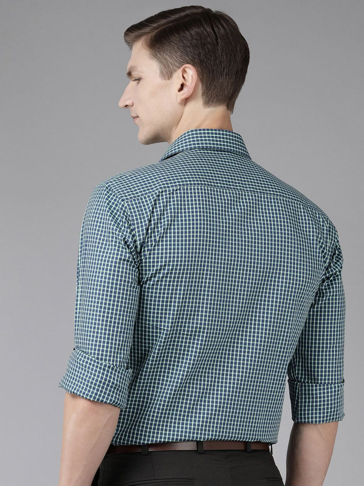 Park Avenue Slim Fit Checked Pure Cotton Formal Shirt