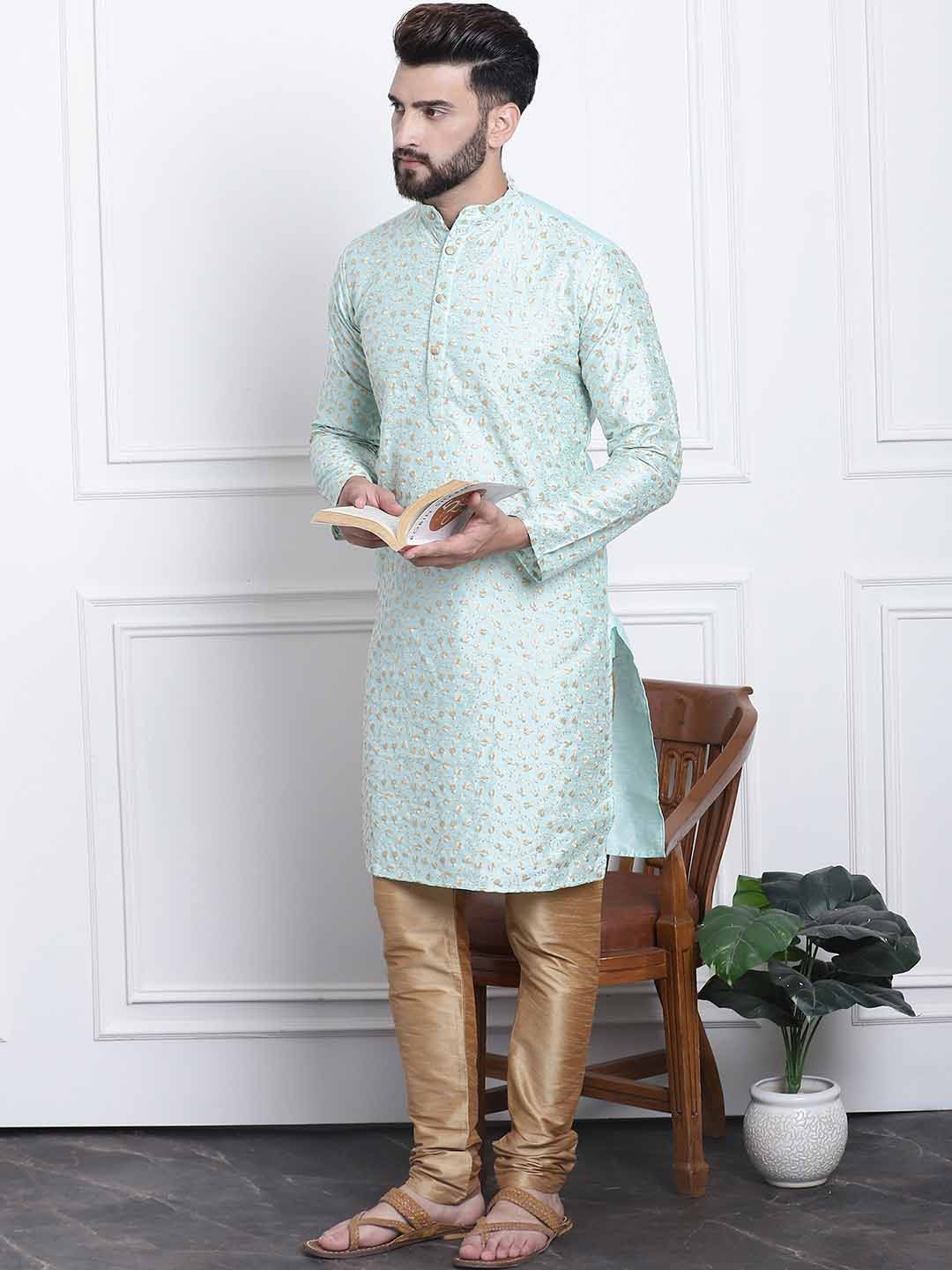 SOJANYA Kurta Lurus Kolar Mandarin Sulam Bunga