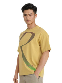 RARE RABBIT Men ELZO Typography Printed Round Neck Cotton Relaxed Fit T-shirt