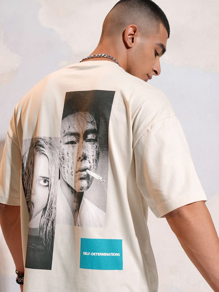 T-Shirt Bercetak Highlander Lelaki Collorblocked