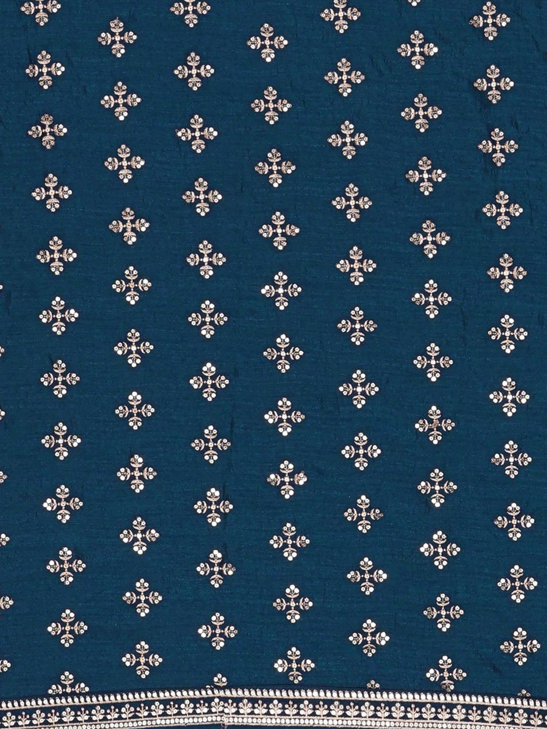 Motif etnik kalini bersulam kurta lurus dengan seluar & dupatta