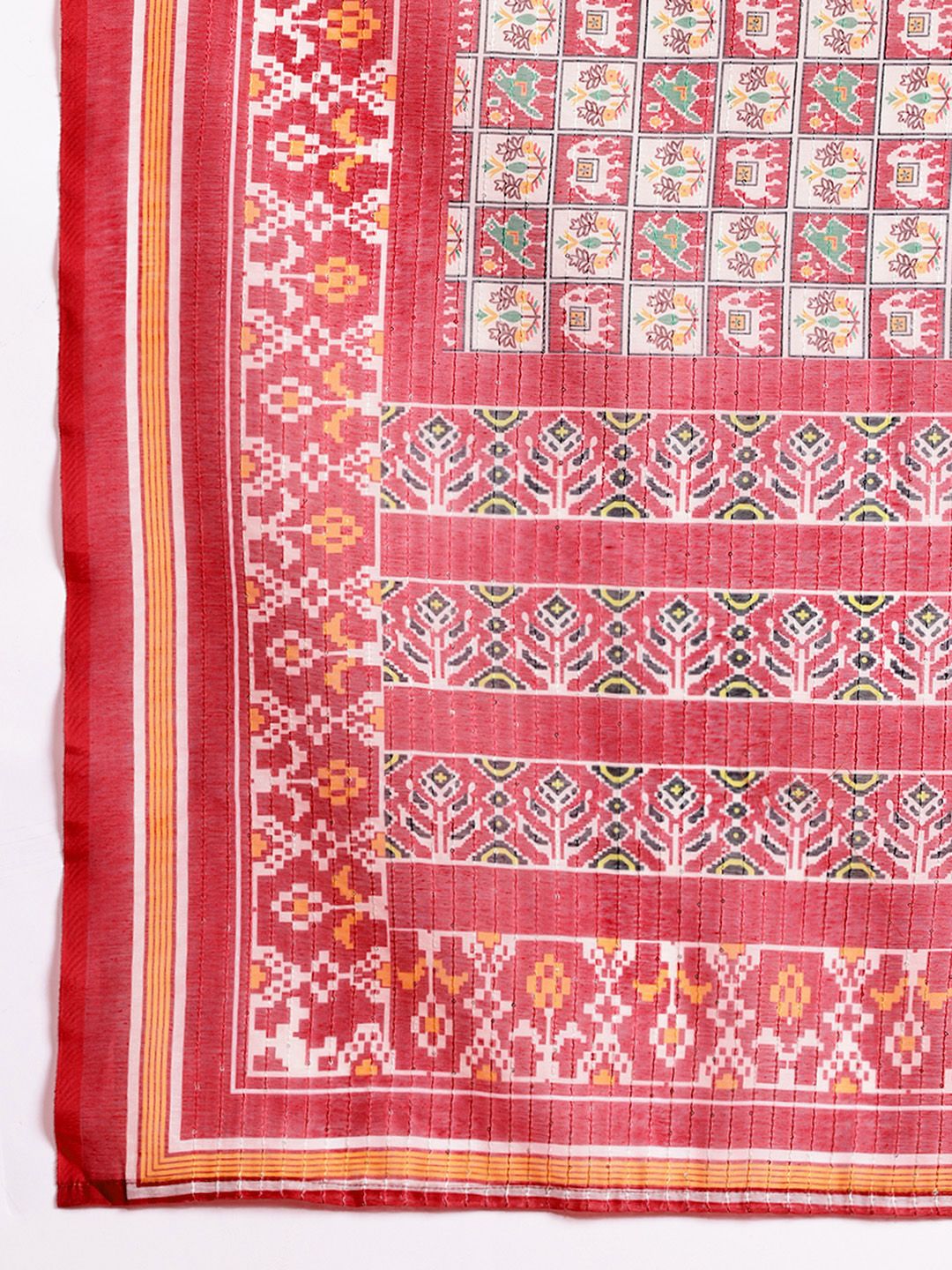 Anouk Embellished Mirror Work Kurta With Palazzos & With Dupatta