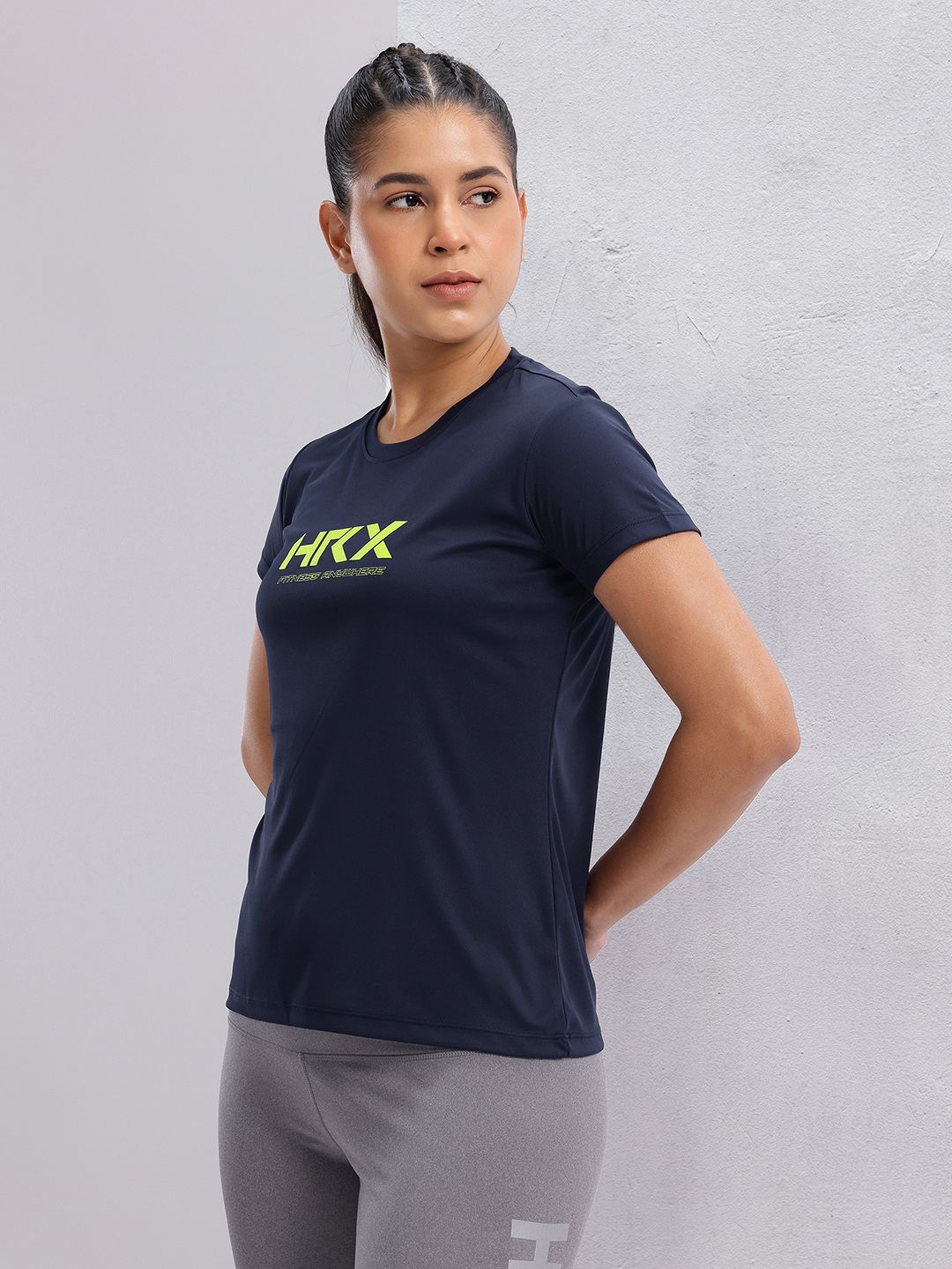 HRX by Hrithik Roshan Printed Rapid-Dry Training T-shirt