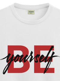 ADRO Men Printed Applique T-shirt