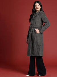 all about you Single Breasted Shawl Collar Trench Coat