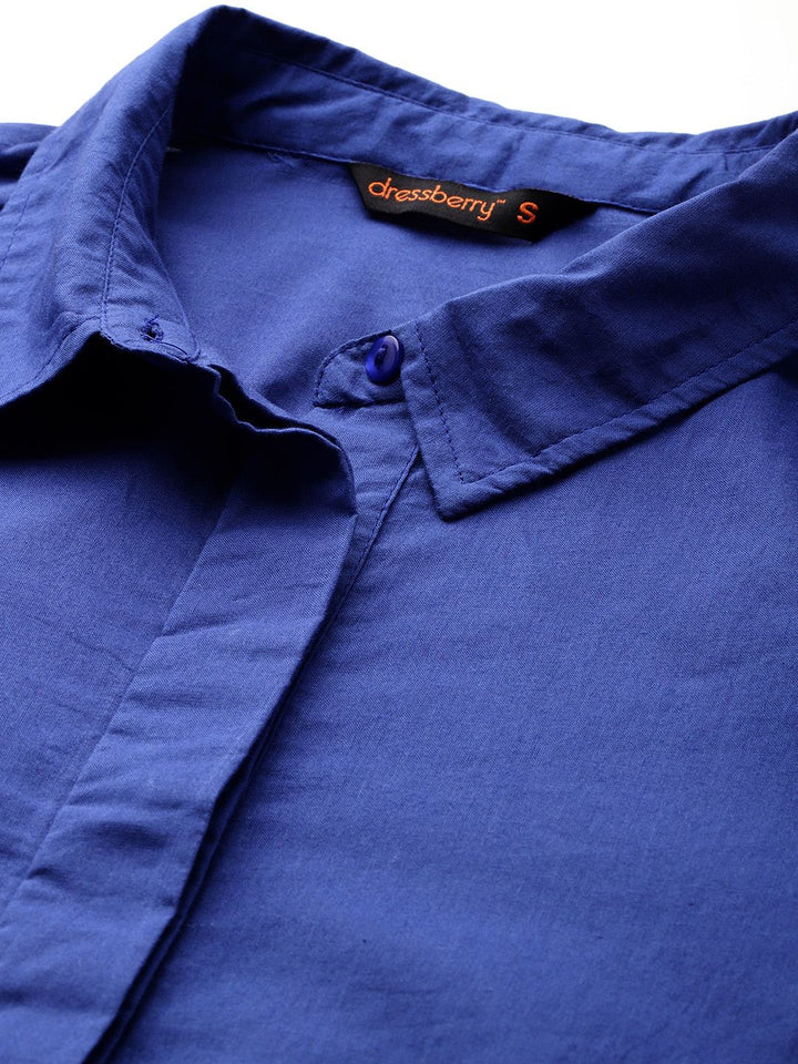 DressBerry Pure Cotton Lace Inserts Casual Shirt