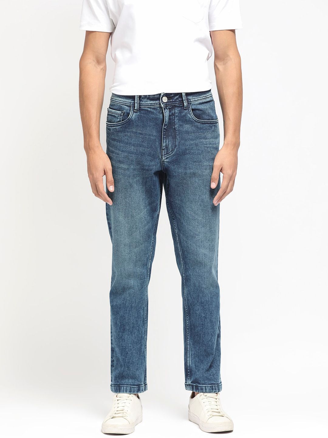 RARE RABBIT Men Polin Regular Fit Cotton Jeans