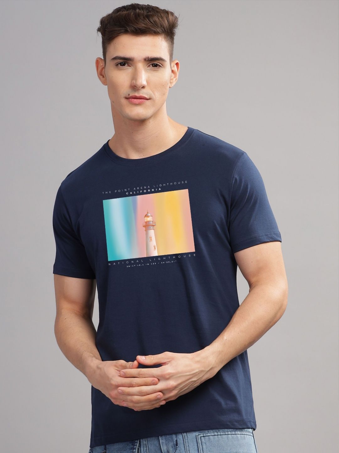 ADRO Men Printed T-shirt